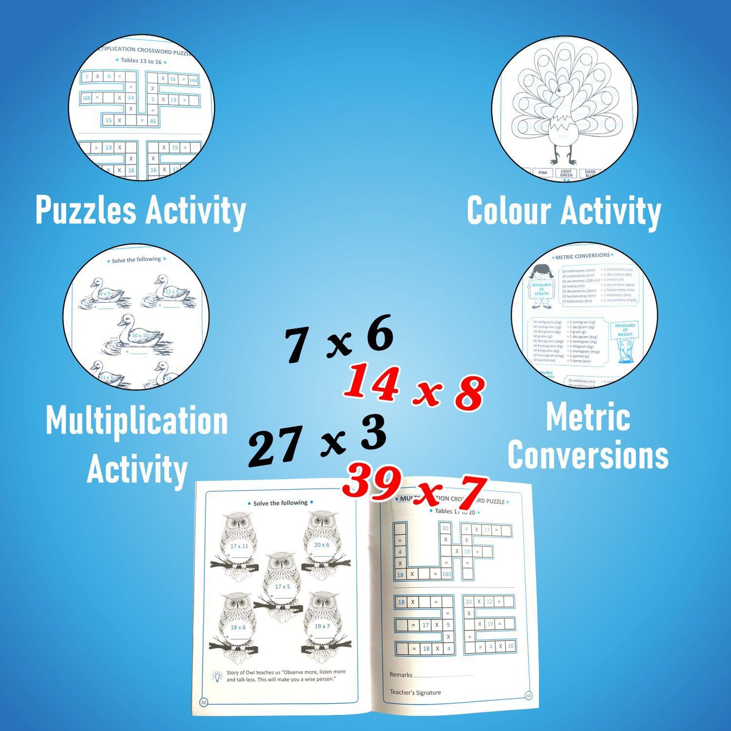 Pranay Publications Table Book (1-40) | Table Book for Kids | Practice and Learn Tables 1-40 | Activity to Learn Tables |